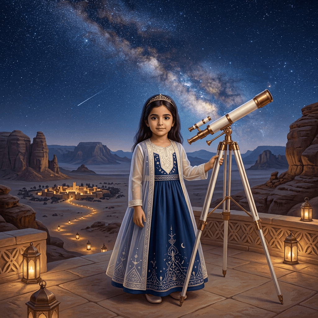 الأميرة ونجوم المملكة العربية السعودية